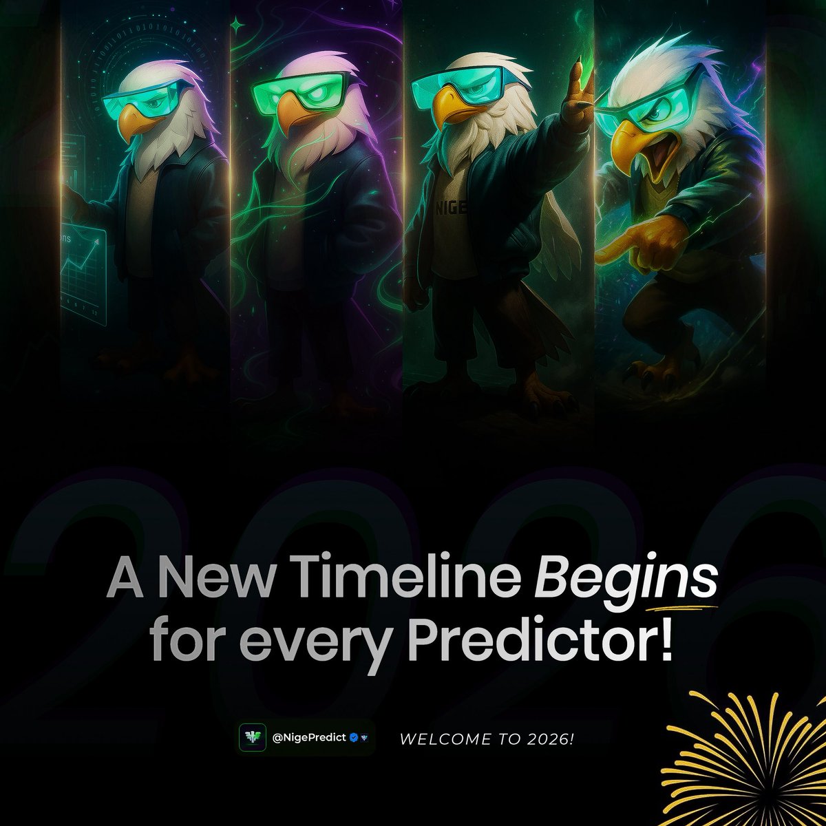 NigePredict's tweet image. A New Timeline Begins for Every Predictor💚✨

Welcome to 2026 Nige Predictors 🤩

This is not just another year, it’s a new phase.
A new season of sharper entries, stronger discipline, smarter decisions and bigger wins.

If you messed up in 2025 no problem.
NIGE Predict says…