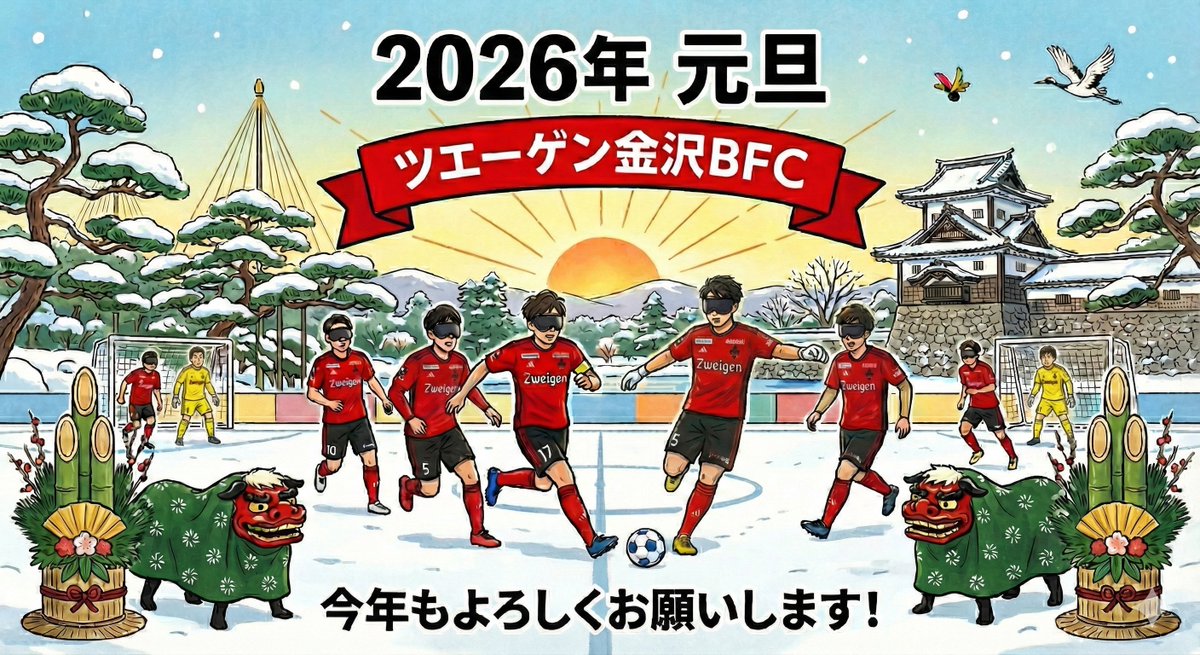 新年あけましておめでとうございます。本年もよろしくお願いいたします。広報のたなようです。2026年も選手、スタッフ一同「挑戦を、この街の伝統に。」を胸に挑戦し続けていきたいと思いますので応援よろしくお願いいたします。