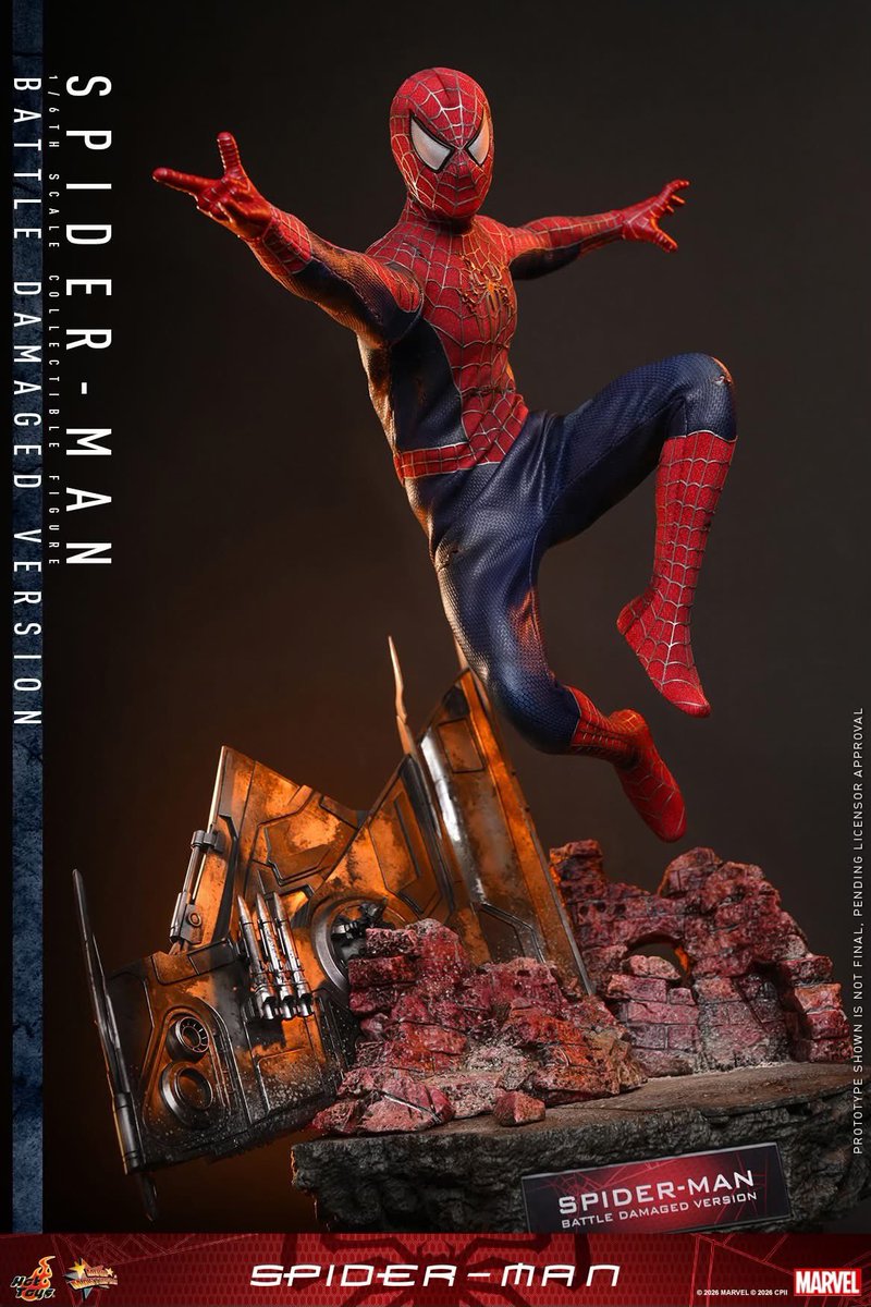 ホットトイズ スパイダーマン ライミ版 新年一発目のホットトイズ の新作！ ライミ版スパイダーマン ダメージ