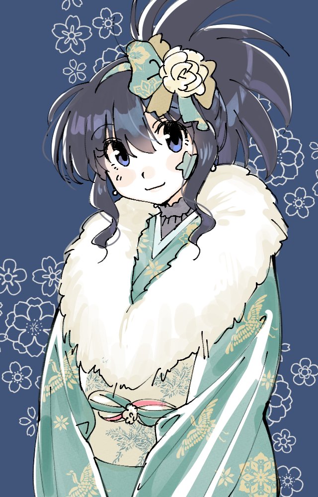 FirecrackerSaki's tweet image. 描き初め国広一ちゃんですよ～！
レトロ和服しゅきだ　#咲FA