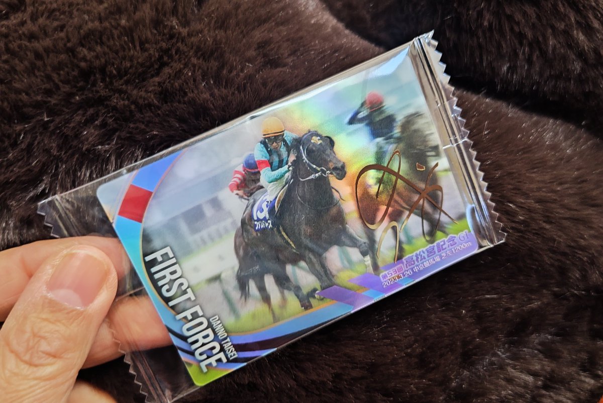 明日のオヤツにと思って、3つだけ買ったサラブレッドホース