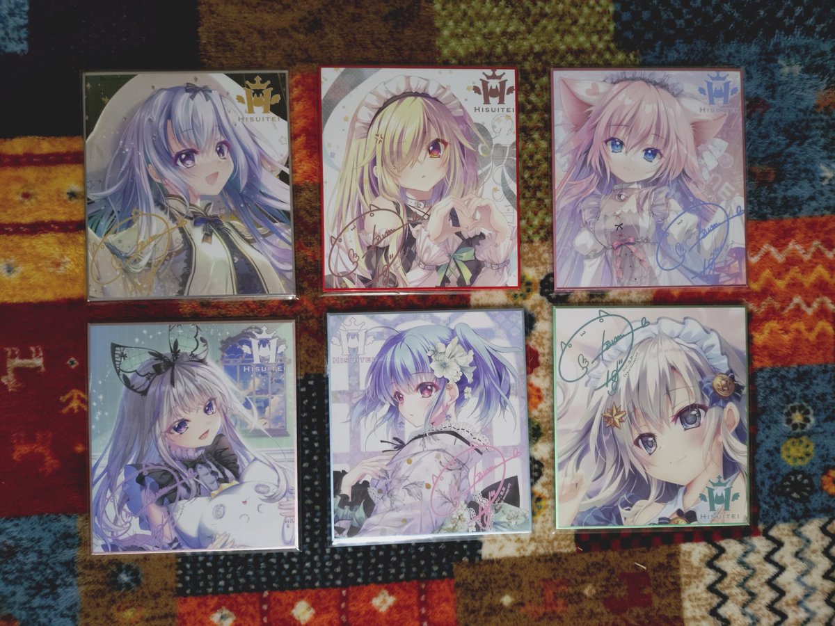 C107 コミケ107 翡翠亭 ミニ色紙 シークレット ノーマルセット C107 コミケ107 翡翠亭 ミニ色紙 シークレット ノーマルセット C107お