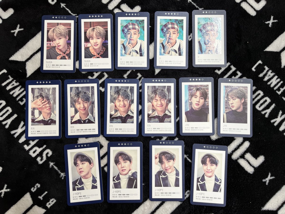 want to sell/ wts / lfb BTS GUESTBOOK CARD 5TH MUSTER NAMJOON JIN