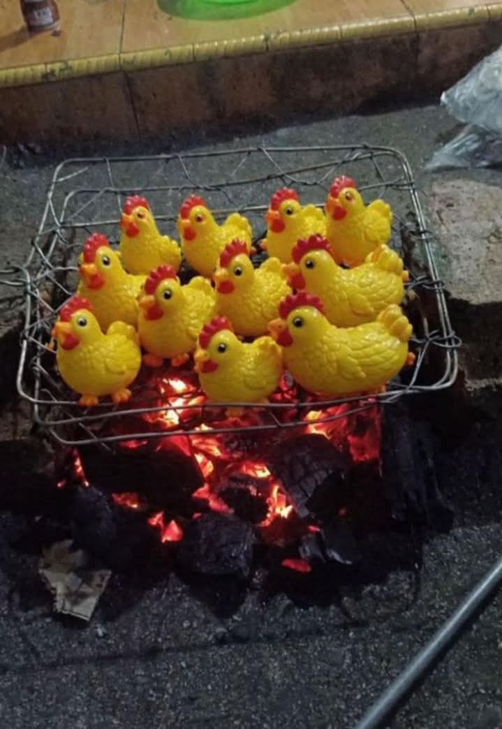 Bakar ayam 😭