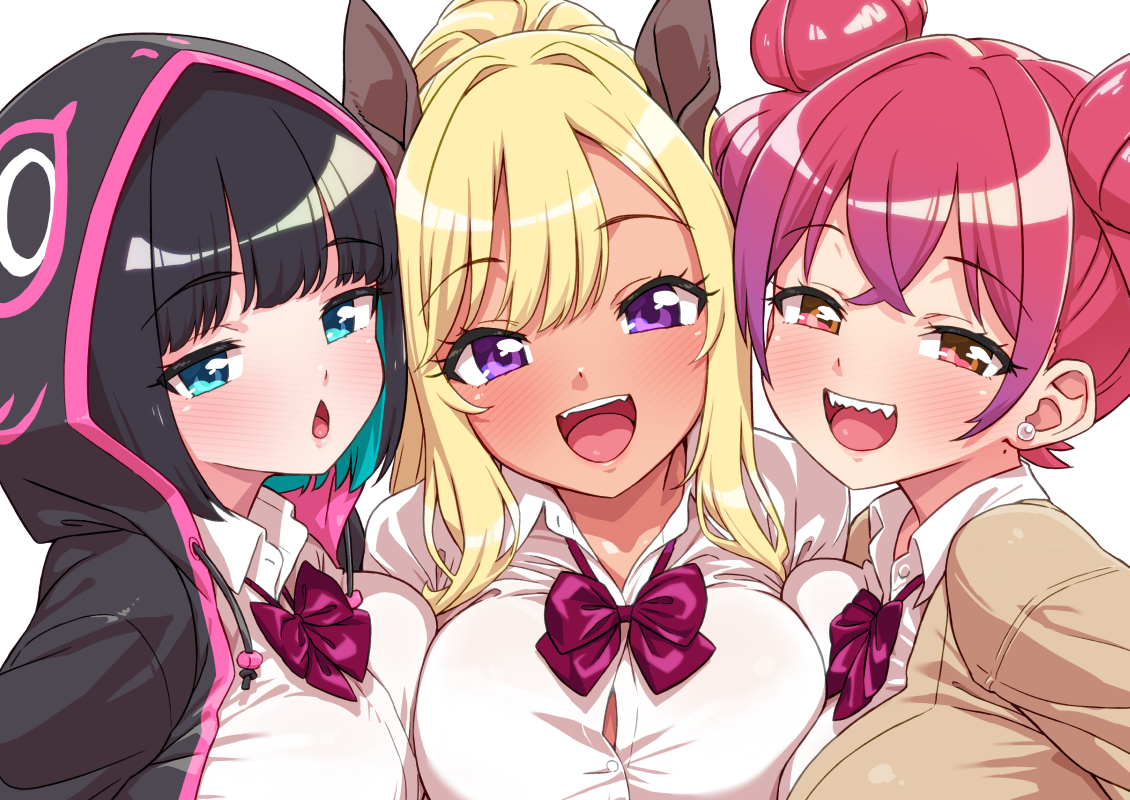 化け物寺の話を元にしたギャルの絵です 