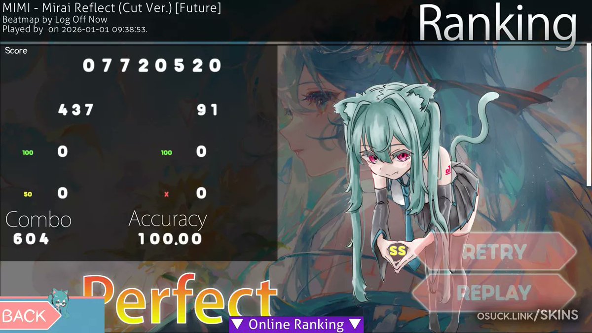 «#Neko Miku [Neumann]» v1.0

Aspect ratio: 16:9
Modes: osu, mania
Size: 20.4MB

// = Authors:
Neumann (Creator)