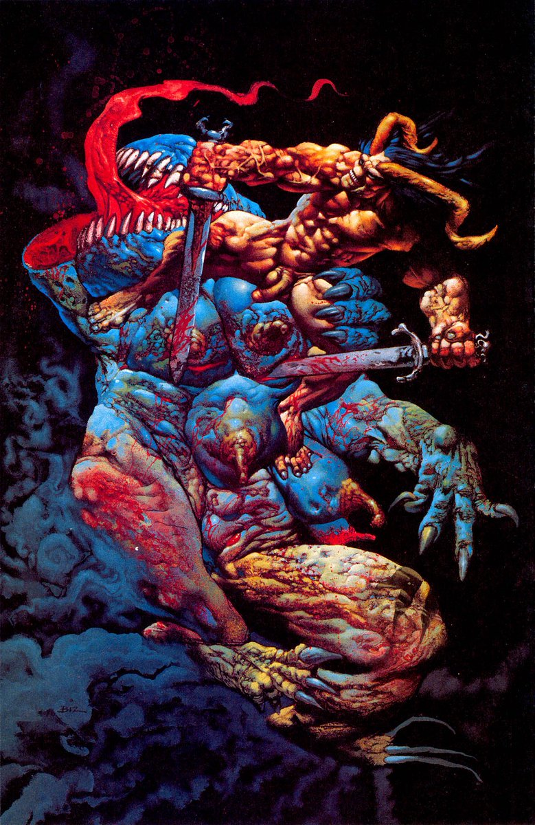 CoolComicArt's tweet image. Melting Pot (1993) art by Kevin Eastman, Eric Talbot &amp;amp; Simon Bisley