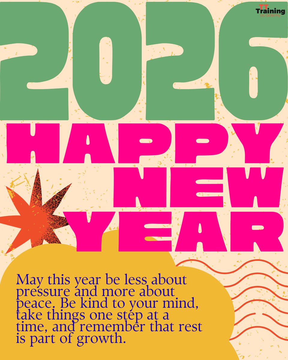 Happy New Year ✨ Here’s to a year that puts mental health first, values rest, and makes space for kindness—towards ourselves and each other.

#HappyNewYear #MentalHealthMatters #WellbeingFirst #BeKindToYourMind #NewYearGentleGoals