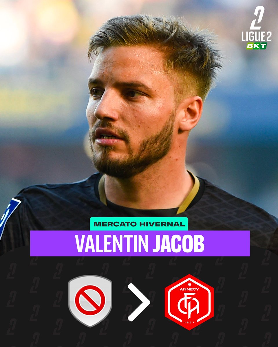 Libre depuis son départ de l'<a href="/ACAjaccio/">AC Ajaccio</a>, Valentin Jacob rebondit au <a href="/FCAnnecy/">FC Annecy</a> où il avait déjà évolué entre 2016 et 2018 ✍️
