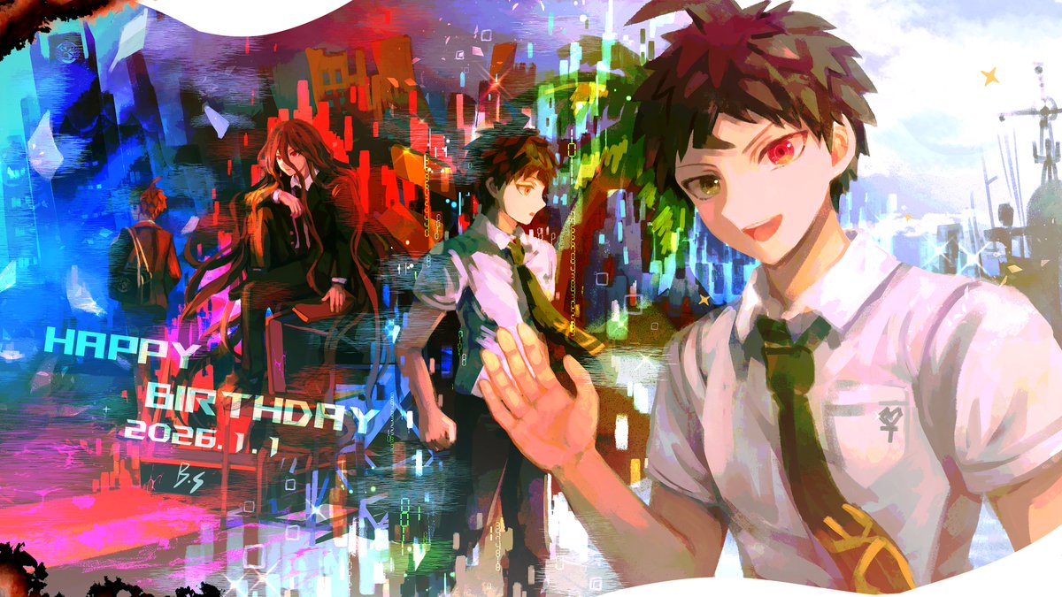 BS_101495's tweet image. 日向クンお誕生日おめでとう！！💕
畫了不同時期的日向
不過這次時間太趕，很多地方沒能細化
下次會畫更好些的🥺
#日向創誕生祭2026 
#日向創生誕祭2026