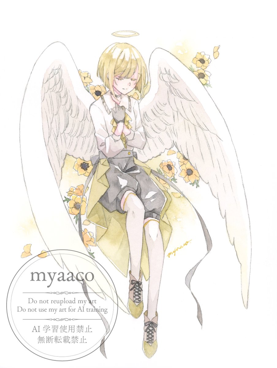 作品紹介】 [再掲] 淡色天使シリーズ 黄 ────────── 2025.04