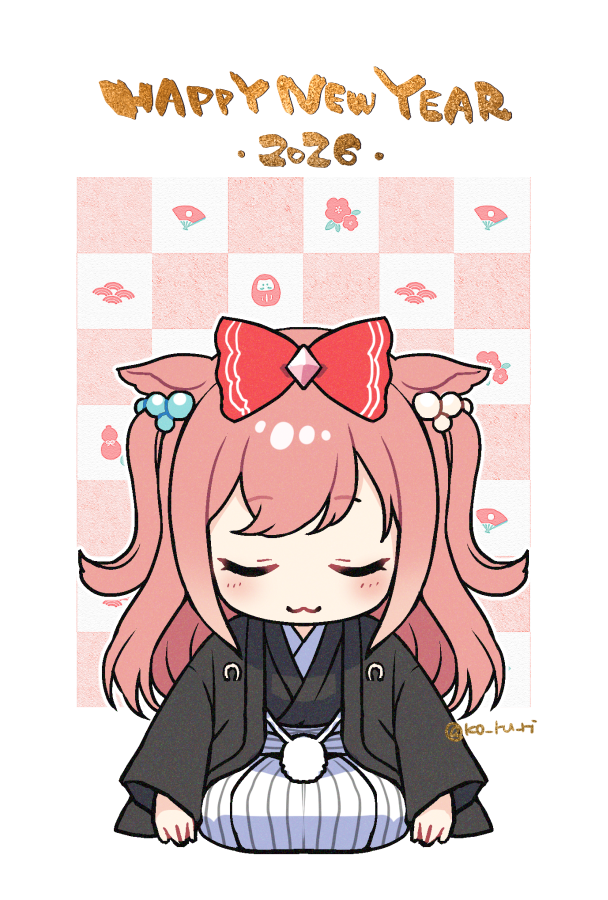 アグネスデジタル(ウマ娘) 「あらためまして あけましておめでとうございます 今年もどうぞよろしくお願いします」|こるり*新刊委託中のイラスト