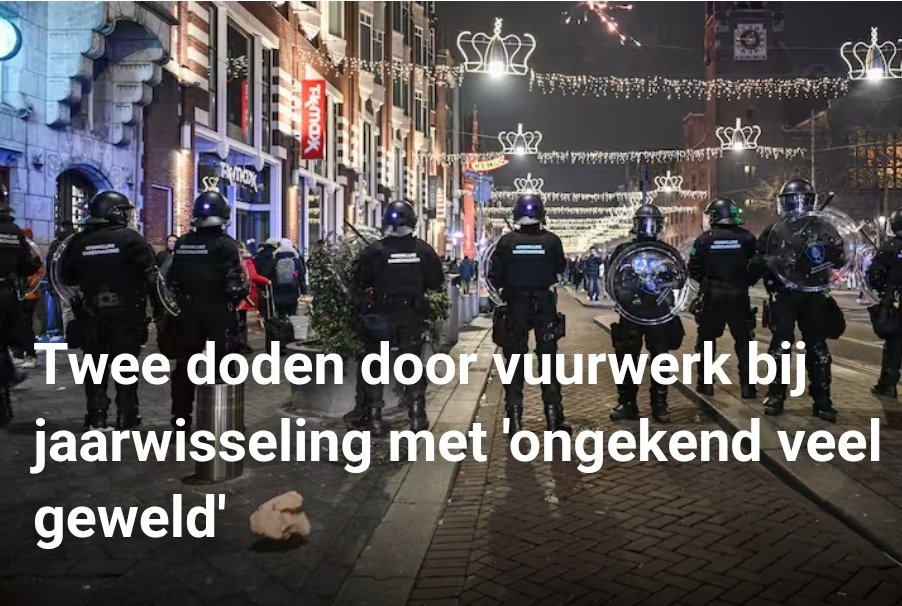 Mensen omgekomen. Vele gewonden, waaronder groot aantal kinderen. Miljoenen doodsbange dieren.

Veel dank aan de hulpverleners die met gevaar voor eigen leven de straat op moesten

Kabinet moet aan de slag met uitvoering #vuurwerkverbod, voor een fijne jaarwisseling voor iedereen