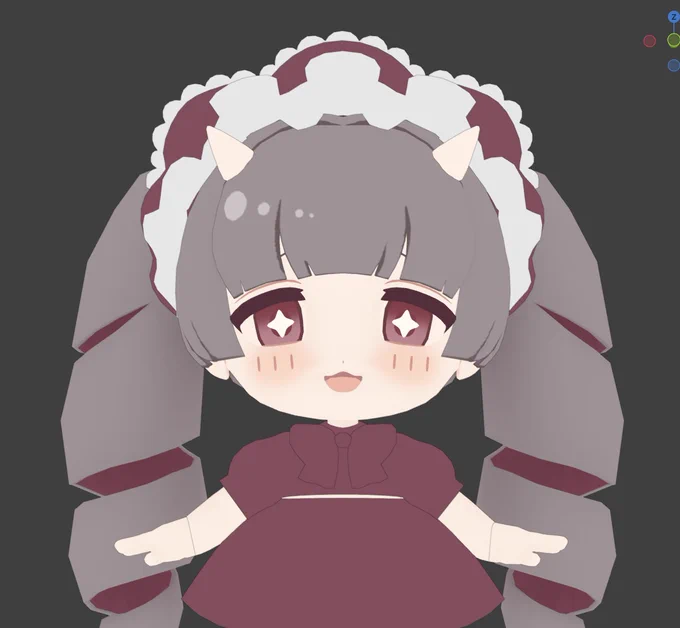 新年早々ひいひい言いながら髪飾り(トリケラトプスのひらひらの部分)を作っております #b3d #とりけらとりっぷ