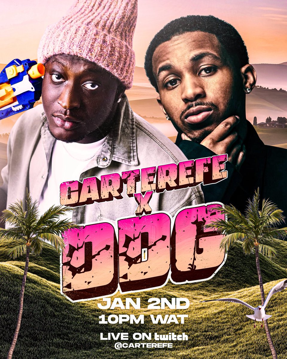 🇳🇬 x 🇺🇸
January 2nd 10pm🔥