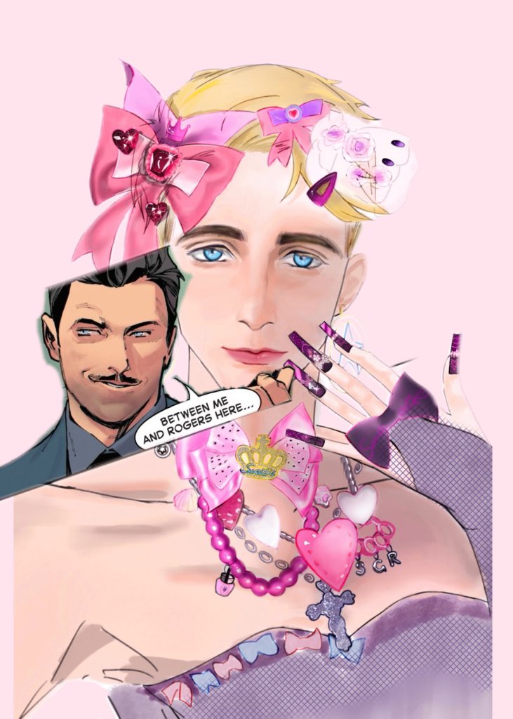 loshani29740's tweet photo. steve rogers in gyaru souzai⋆꙳⊹⋰
and his husband be like：
#steverogers #stony #Gyaru https://t.co/afG3TCAEIU