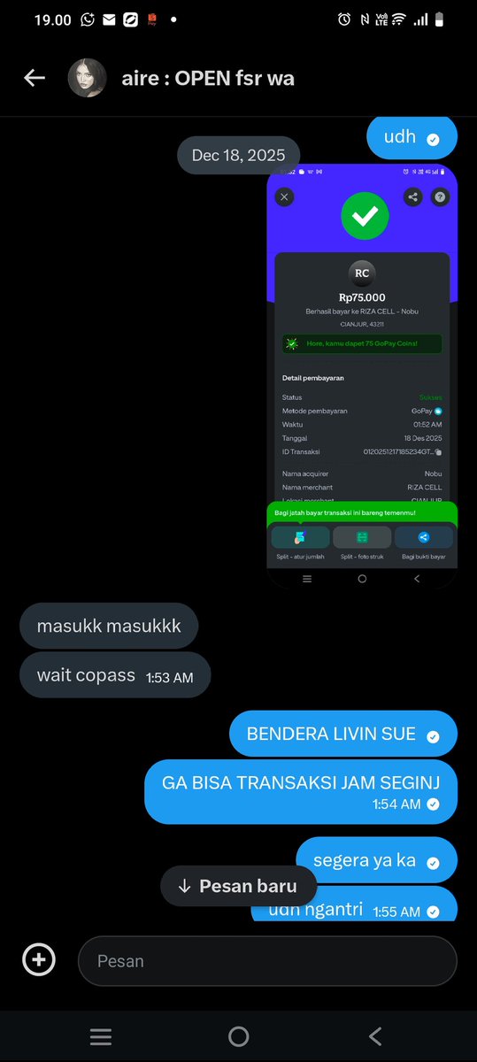 nayyast's tweet image. btw ati ati yg mau turnitin atau beli apapaun di akun ini @airestorebackup nipu cokk wkwkkwkw