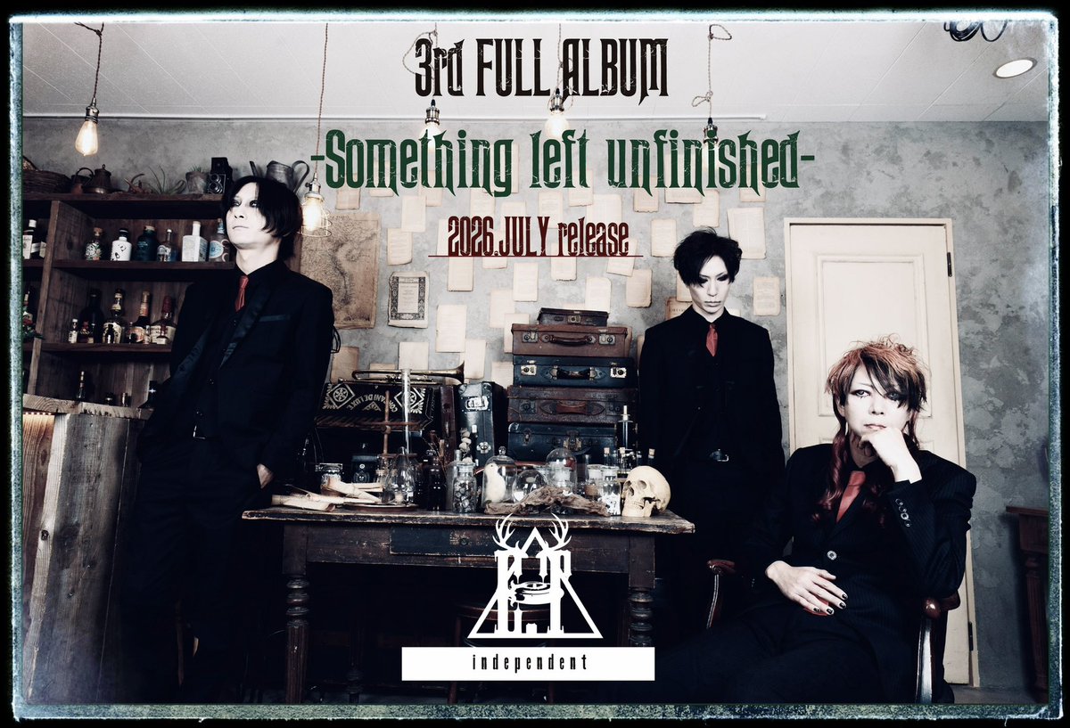 【告知】

2026年7月
E.T 3rd FULL ALBUM
「Something left unfinished」
Release決定！！