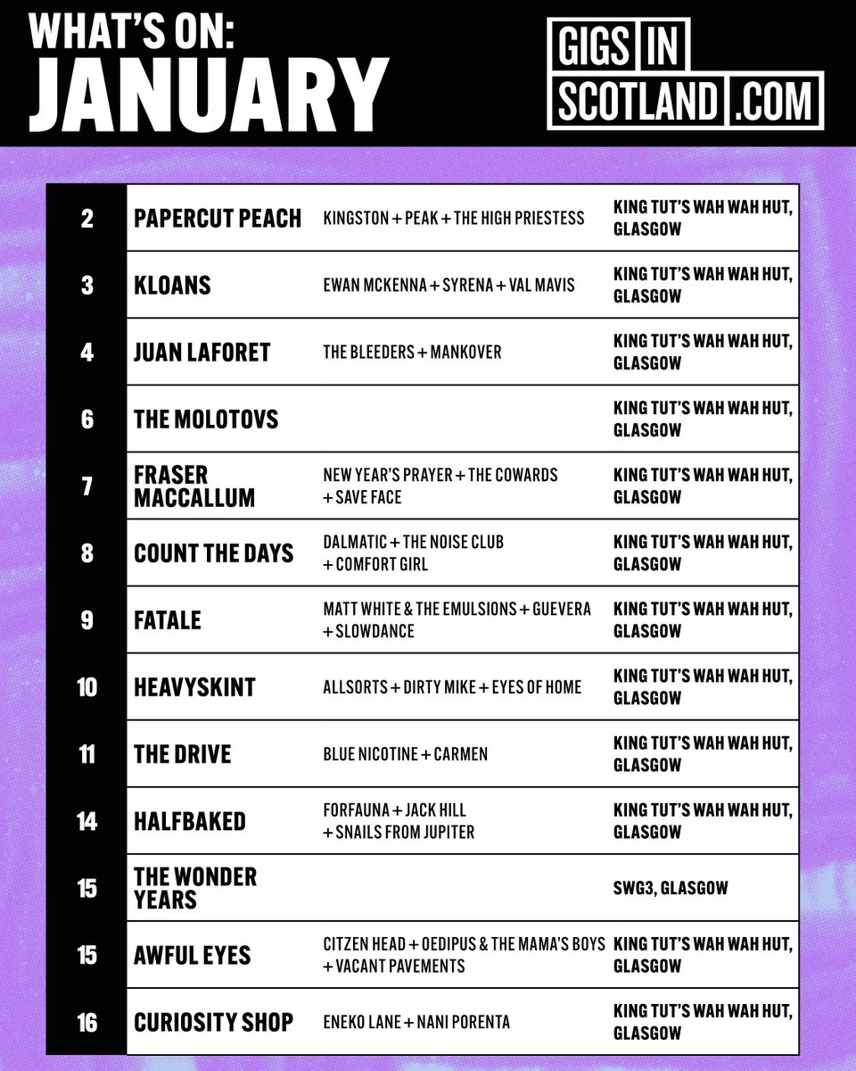 Gigs in Scotland tweet media
