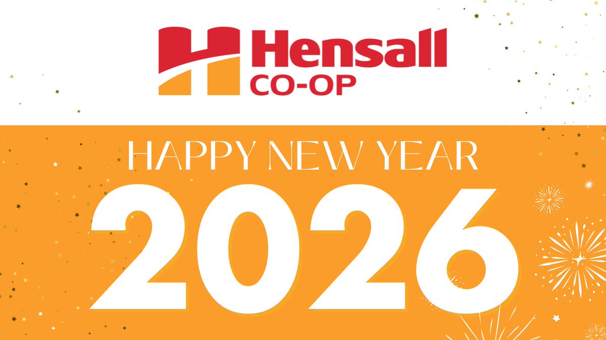 Happy New Year from Hensall Co-op!
 
Thank you to our members, customers, employees, and partners for your support throughout the year. We look forward to working together in 2026 and continuing to grow with our communities.
 
Wishing everyone a healthy and successful year ahead.