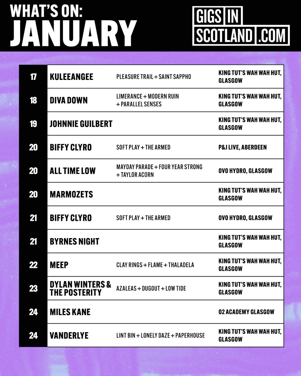 Gigs in Scotland tweet media