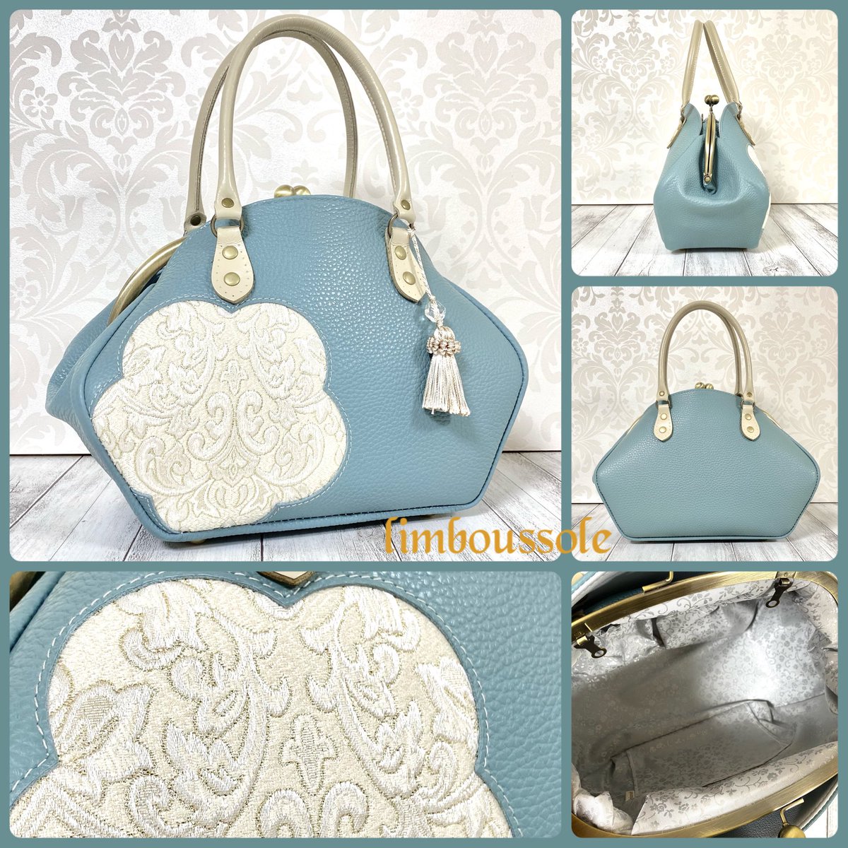 リンブッソル バルドゥリバッグ ネイビー リンブッソル バルドゥリバッグ ネイビー limboussole×abilletage