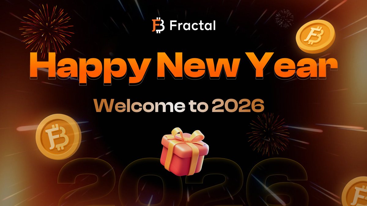 🎆 Happy New Year!

Another year in Fractal, thanks for being part of it 🧡 We’re looking forward to what’s ahead - how about you? Any hopes or plans for 2026?

1️⃣Follow <a href="/fractal_bitcoin/">Fractal Bitcoin</a>
2️⃣ Tag 3 accounts you think are bringing real value to Fractal or Bitcoin ecosystem
3️⃣ Drop
