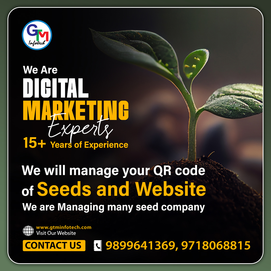 gtminfotec's tweet photo. 🌱Grow your brand the smart way!
We are Digital Marketing Experts with 15+ years of experience, helping seed companies and businesses build a strong digital presence.
#DigitalMarketingExperts #OnlineGrowth #SeedCompanyMarketing #WebsiteManagement #QRCodeMarketing #BusinessGrowth https://t.co/yGKk4awegM