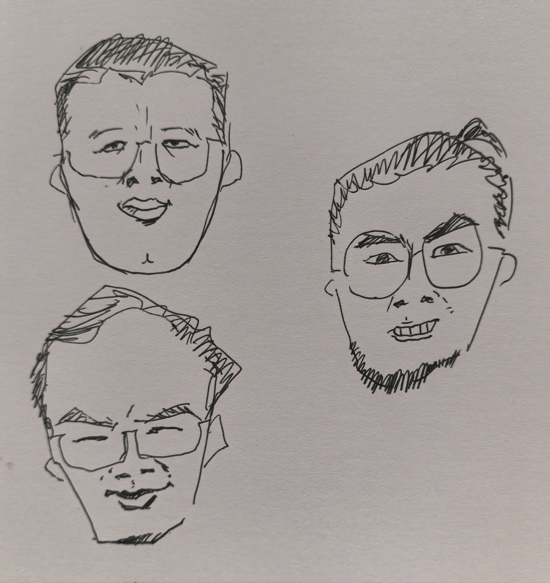 Rivals I just drew this at coffee table. can you recognize them or I just drew badly?