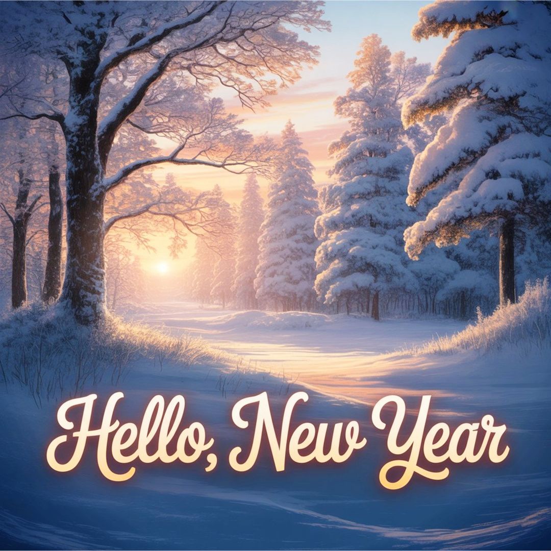 Hello, New Year ✨ May it be kind, calm, and full of light. #HelloNewYear #FreshStart #WinterMagic