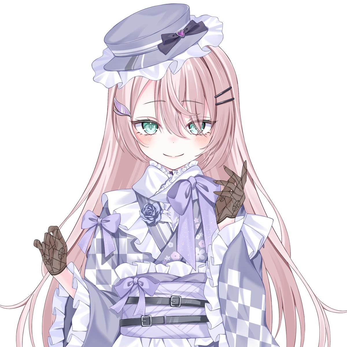 itami_riya's tweet image. 【フリーVTuber素材】
着物ゴシックVTuber衣装

使用条件なし
加工・加筆OK！

新年にゴシックな着物はいかがでしょうか。ぜひ配信等で使ってみて下さい！
お使いの際はリポスト等していただけると嬉しいです！
　＃Vtuber素材　#VTuberAssets