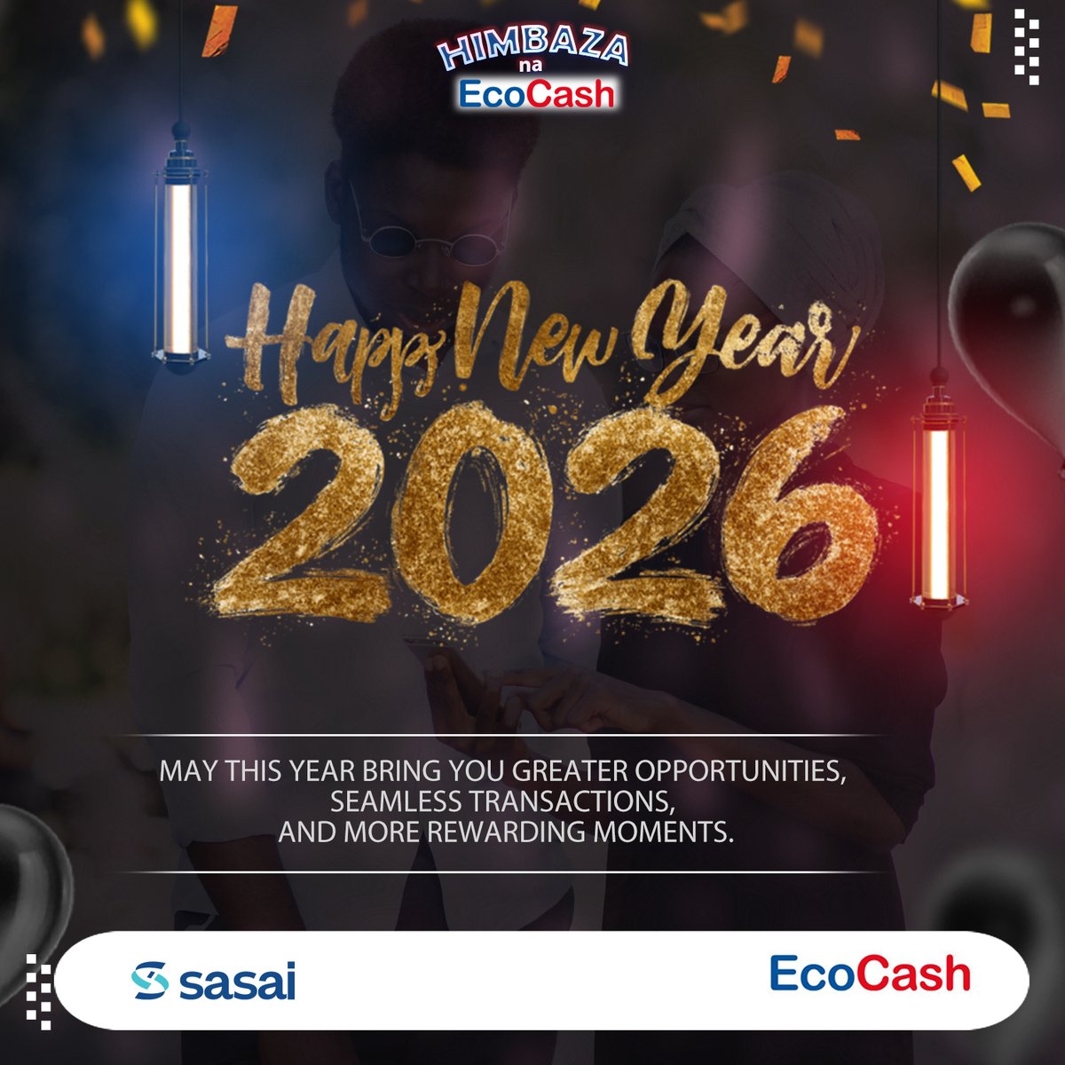 🎉 En ce début de 2026, nous remercions chaleureusement nos clients EcoCash pour leur confiance et leur fidélité.✨🤝

 Continuons à grandir ensemble et à bâtir un avenir financier plus inclusif. Pour toute assistance, appelez le 444. 📲💙

#EcoCash 
#NouvelleAnnee2026