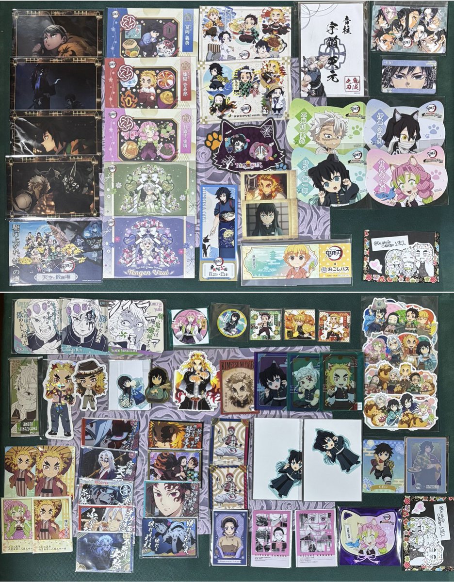 交換 鬼滅の刃 コースター ポストカード 譲 画1.2 ⭐︎煉獄 ⭐︎無一郎