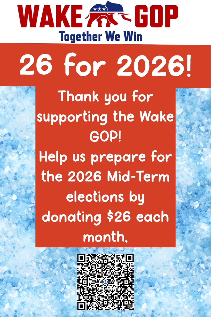 Happy New Year! Here's to securing a better future for America, North Carolina and Wake County! - mailchi.mp/wakegop/happy-…