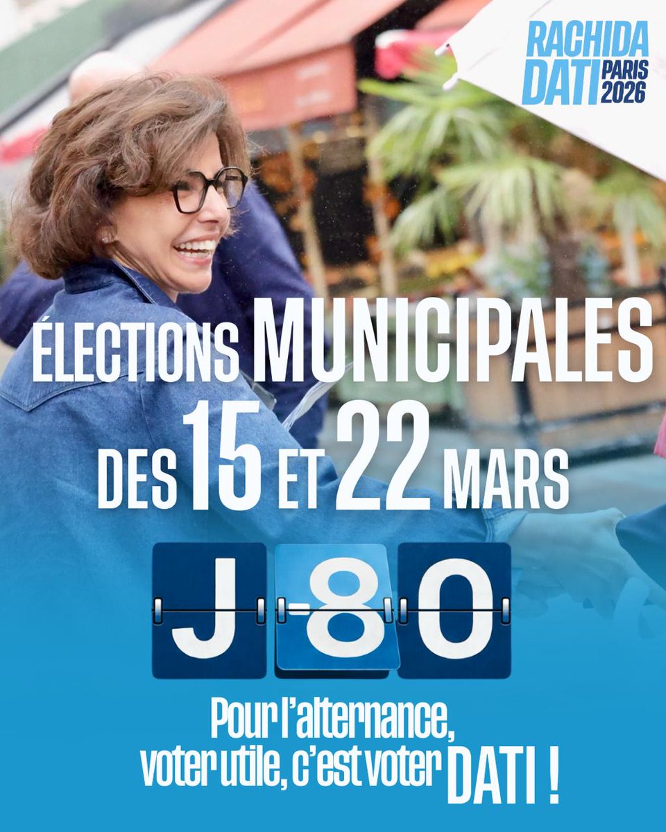 🎊 Bonne année 2026!

🗓️ Plus que 80 jours avant de changer Paris avec <a href="/datirachida/">Rachida Dati ن</a>!