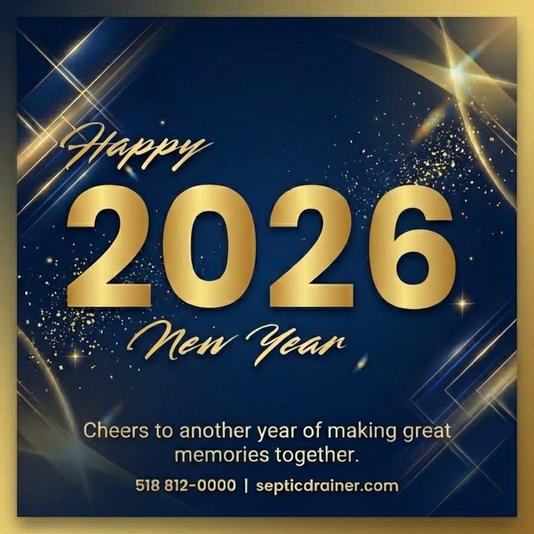 Cheers to a fresh start and a year full of possibilities! From all of us at Septic Drainer, thank you for being part of our journey. Wishing you a joyful, healthy, and successful 2026! 🎉🥂

Visit us: septicdrainer.com

#HappyNewYear