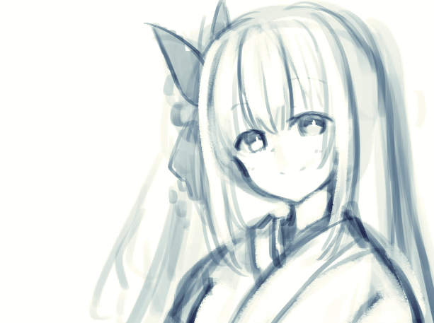 「現在デアラの折紙さん描いてます。 ちゃんとこっちの折紙さん描くのは初めてじゃない」|星華　彩二魔＠100日チャレンジ中のイラスト