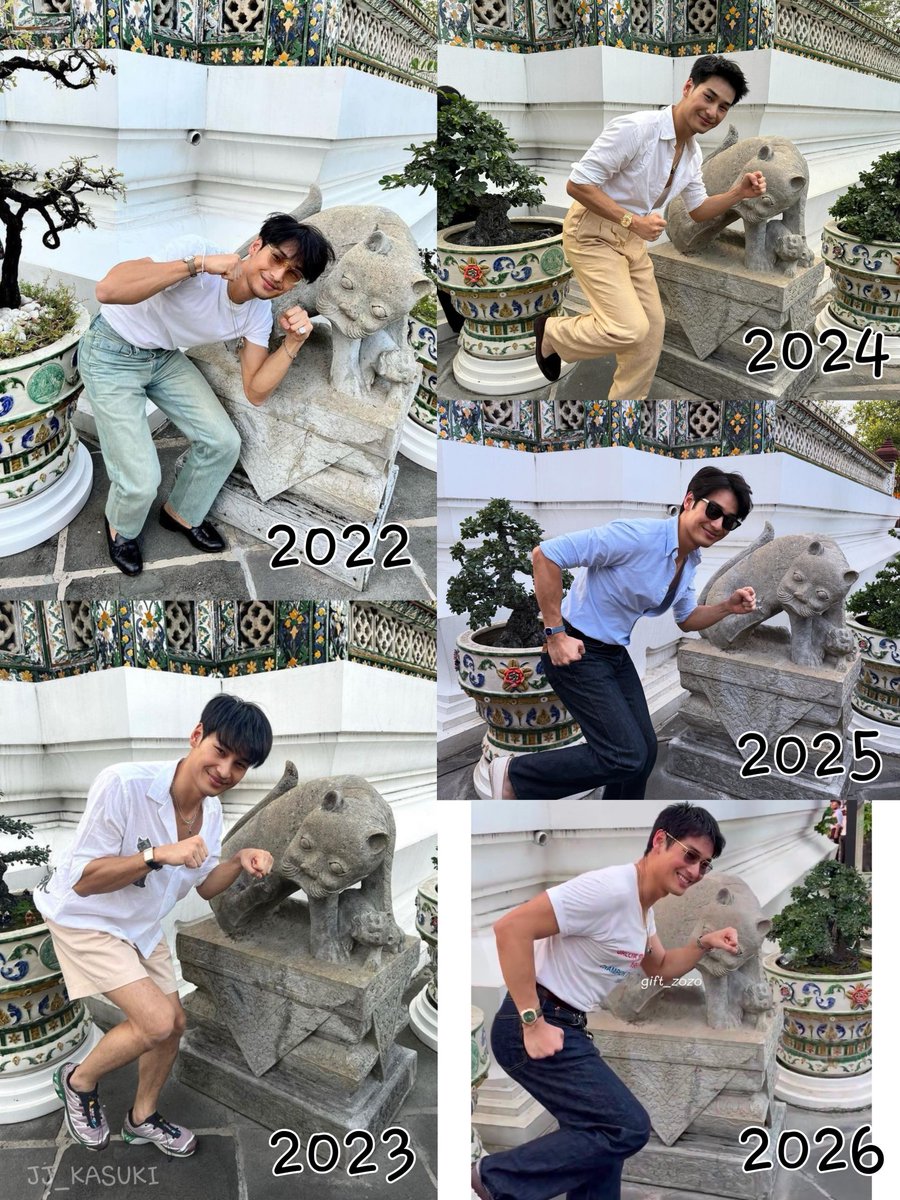 jj_kasuki's tweet image. สิ่งที่คอลลีครอทุกวันที่ 1 ม.ค ของทุกปี
รูปหล่อๆของอาโป ❌
รูปเช็คอินที่วัดอรุณของอาโป ✅😆