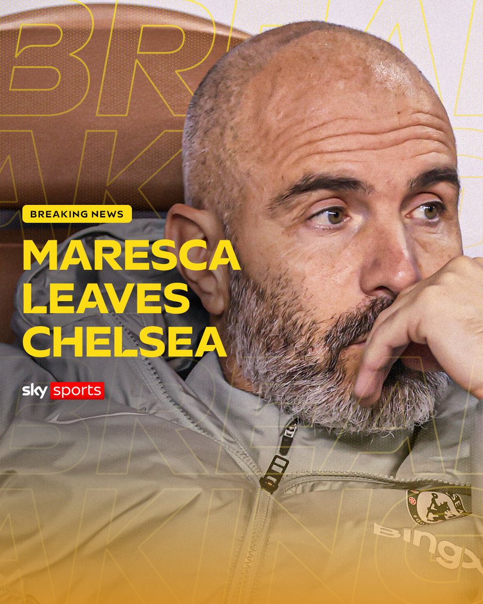 SkySportsPL's tweet image. BREAKING: Chelsea have officially confirmed that Enzo Maresca has left the club 🚨
