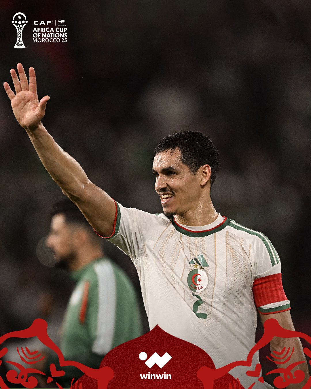 عيسى ماندي يعادل رقم رابح ماجر ورياض محرز كأكثر اللاعبين الجزائريين مشاركة في تاريخ كأس أمم أفريقيا (22 مباراة) 