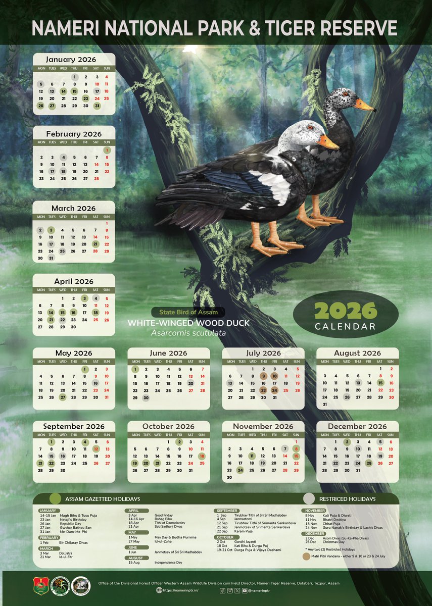 Nameri National Park & Tiger Reserve tweet media