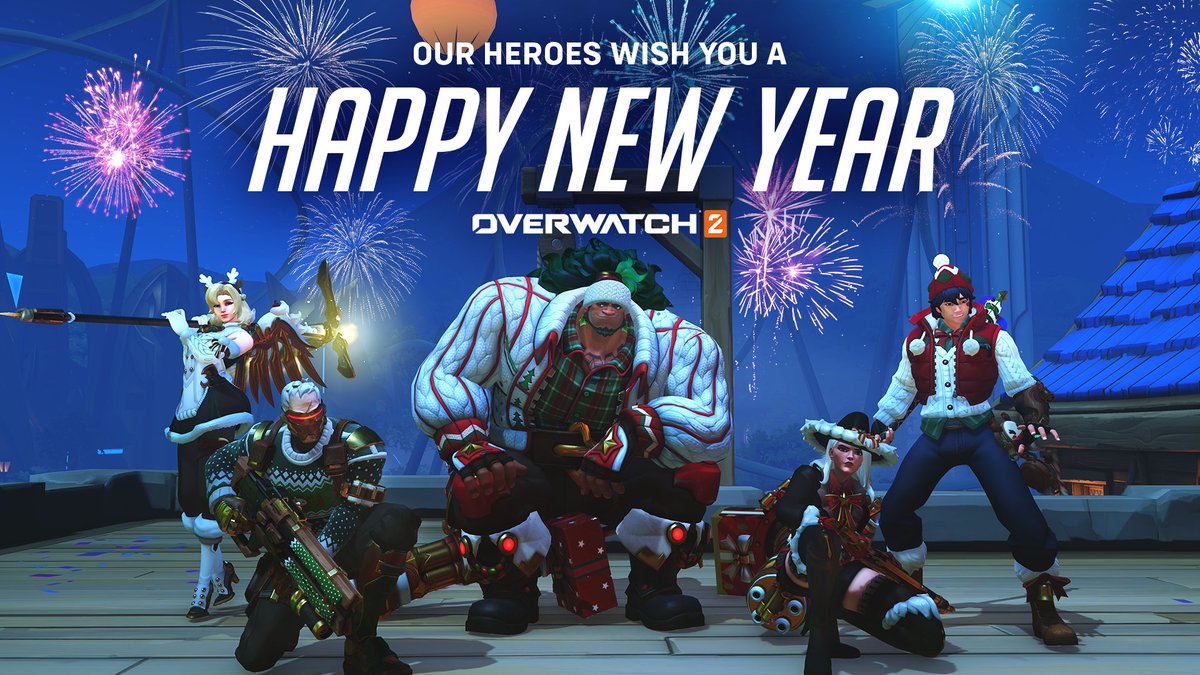 Here’s to another heroic year ahead 🥳

Happy New Year from all of us on Team Overwatch 🥂