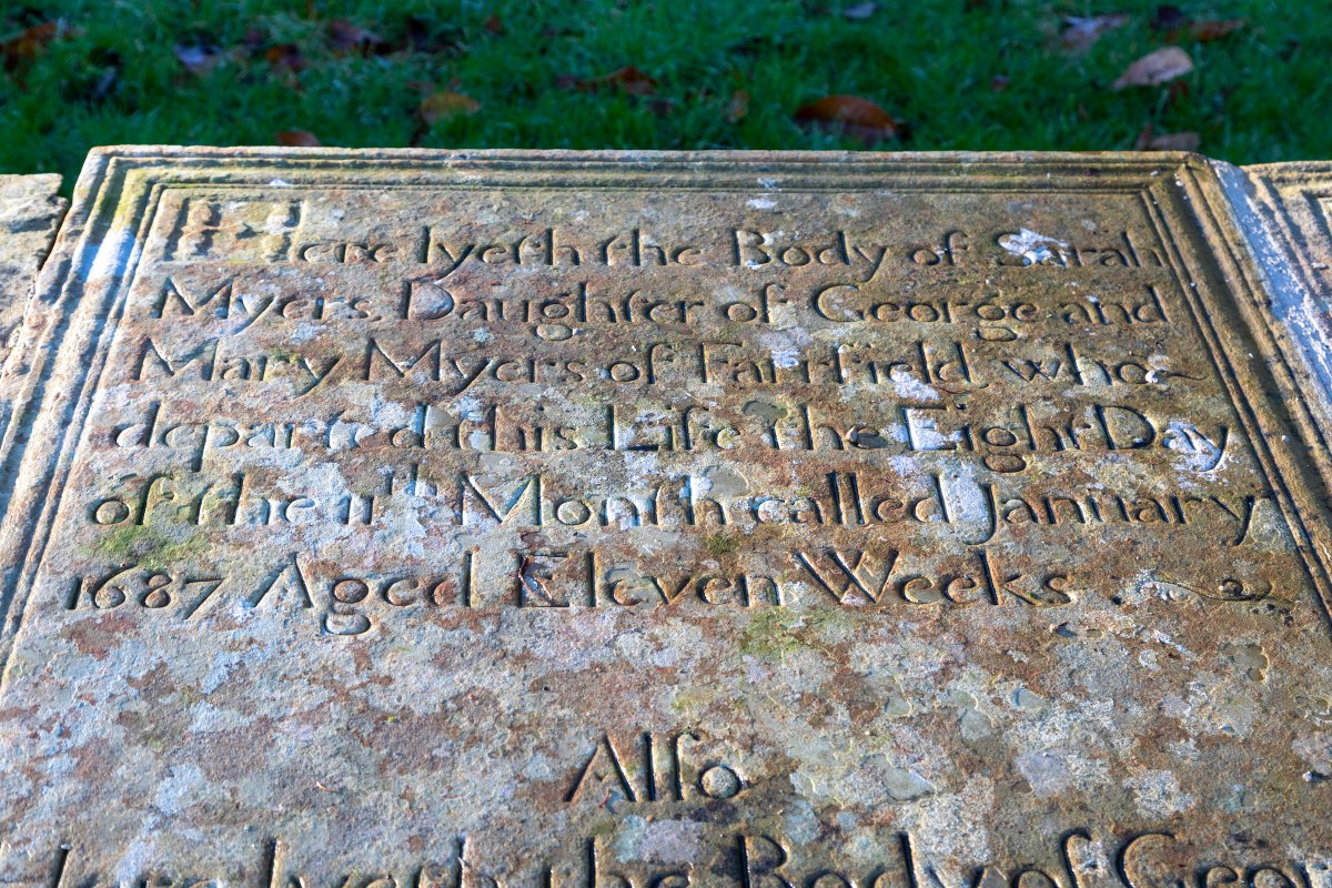 friendschurches's tweet image. The grave that calls January the eleventh month commemorates Sarah Myers, who was the granddaughter of the founder of Farfield Quaker Meeting House, Anthony Myers.