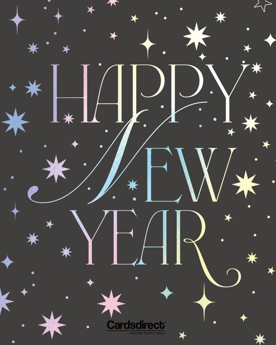 CardsDirectUK's tweet image. ✨⭐ HAPPY NEW YEAR ⭐✨
🥂Cheers to a New Year filled with joy, laughter, and good health for all!! 💫
#cardsdirect #happynewyear