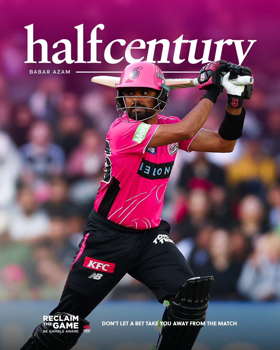 SixersBBL's tweet photo. Classy knock from Babar 👑

#BBL15 #ExpectTheUnforgettable https://t.co/0UBToCQ6Zv