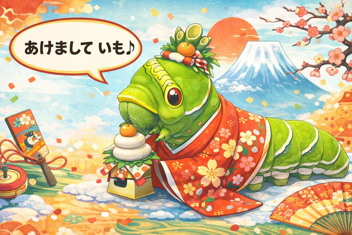 アゲハ蝶&幼虫ふにふに by Takumi tweet media