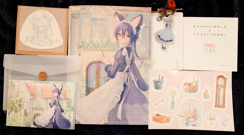 青萩ぽく先生（@pokunoe）の新刊セット＋色紙 淡く繊細なタッチが素敵