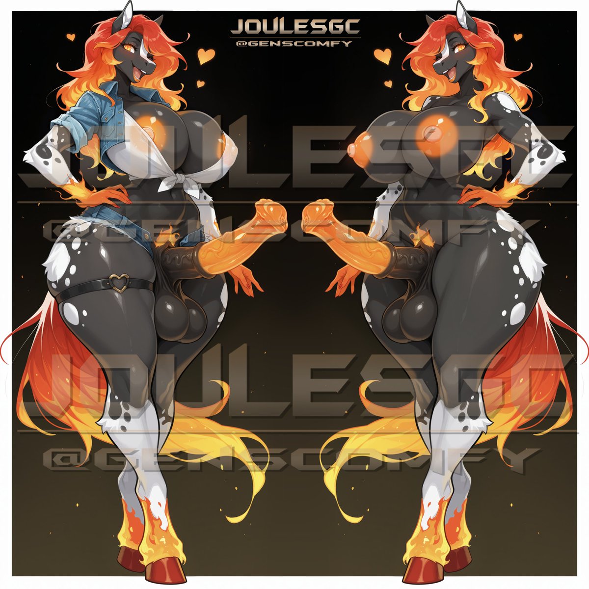 #furry #futa #yiff #AIart

New Year's raffle girl! 2026 is the year of the fire horse! Entry rules are the same, follow my account and retweet to enter. This fiery redhead doesn't like to wait though, so this raffle will only be up for a few days! Good luck and happy New Year~