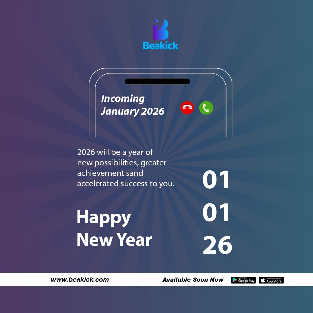 officialbeakick's tweet photo. This year, don’t just exist — express.
Your voice. Your art. Your world.
Happy New Year with Beakick 🎙️✨

#HappyNewYear #2026 #newmonth #beakick #BreakingNews #January2026 https://t.co/Rh8vi6TUDJ