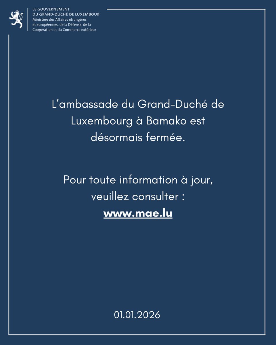 Ambassade du Luxembourg à Bamako 🇱🇺🇲🇱 tweet media
